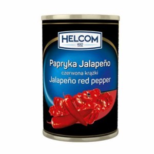 Jalapeno paprika raudona griežinėliais, HELCOM, P, 3 kg / 1,5 kg